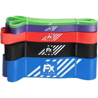 5er-Set Klimmzug bänder - Widerstandsbänder für Krafttraining | FFEXS®